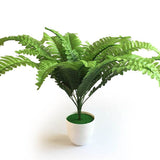 2Pcs 18 Heads Artificial Persian Leaves Artificial Shrubs Leaves Simulation Greenery Bushes for Home Garden Office Verandah Wedding - Extra Image