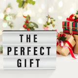 Cinema Light Box with Letters DIY Warm Light Up Letter Box with 96 Lettering Sticker for Room Decoration - Extra Image
