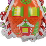 Christmas Foil Balloons Father Christmas Sleigh Father Christmas Snowman Candy House Christmas Ballons Decoration Kit