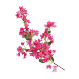 120cm Artificial Silk Bougainvillea Branches Faux Rose Red Bougainvillea with Iron Wire Stems for Wedding Decoration