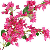 120cm Artificial Silk Bougainvillea Branches Faux Rose Red Bougainvillea with Iron Wire Stems for Wedding Decoration - Low Angle