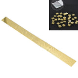4X100CM 1464 Grains Self Adhesive Mosaic Tiles Wall Sticker Innovative DIY Glass Mirrors Sticker Home Decoration KTV Sticker Gold - Extra Image