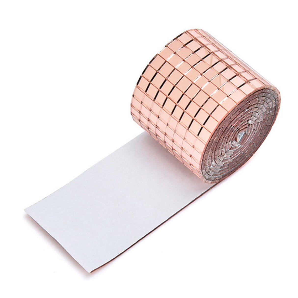 4X100CM 1464 Grains Self Adhesive Mosaic Tiles Wall Sticker Innovative DIY Glass Mirrors Sticker Home Decoration KTV Sticker Rose Gold