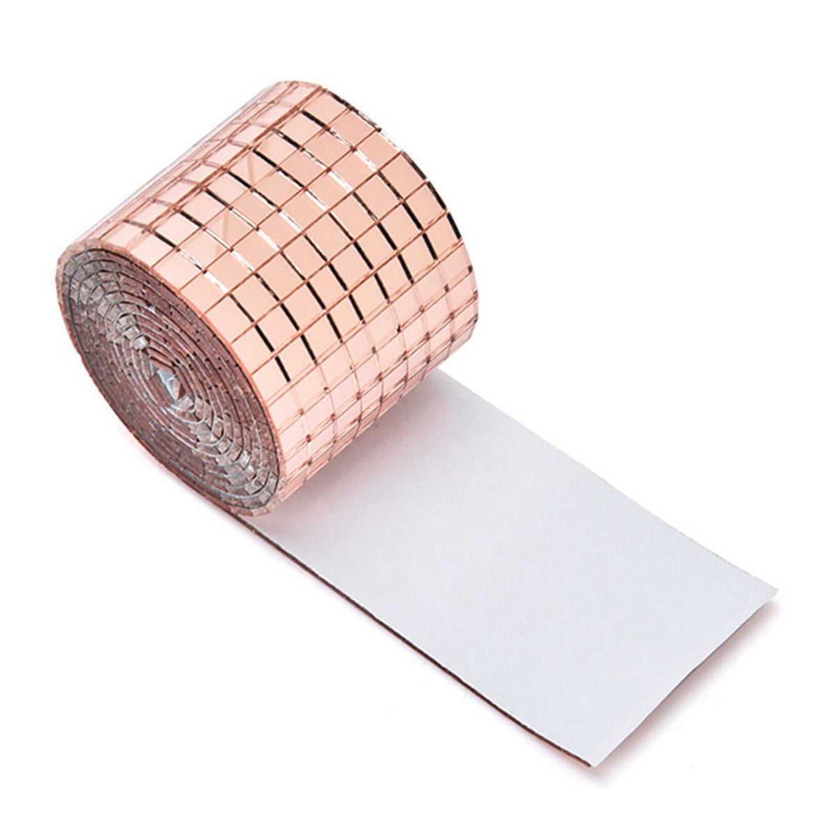 4X100CM 1464 Grains Self Adhesive Mosaic Tiles Wall Sticker Innovative DIY Glass Mirrors Sticker Home Decoration KTV Sticker Rose Gold