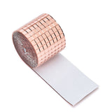 4X100CM 1464 Grains Self Adhesive Mosaic Tiles Wall Sticker Innovative DIY Glass Mirrors Sticker Home Decoration KTV Sticker Rose Gold - Top-Down View