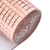 4X100CM 1464 Grains Self Adhesive Mosaic Tiles Wall Sticker Innovative DIY Glass Mirrors Sticker Home Decoration KTV Sticker Rose Gold