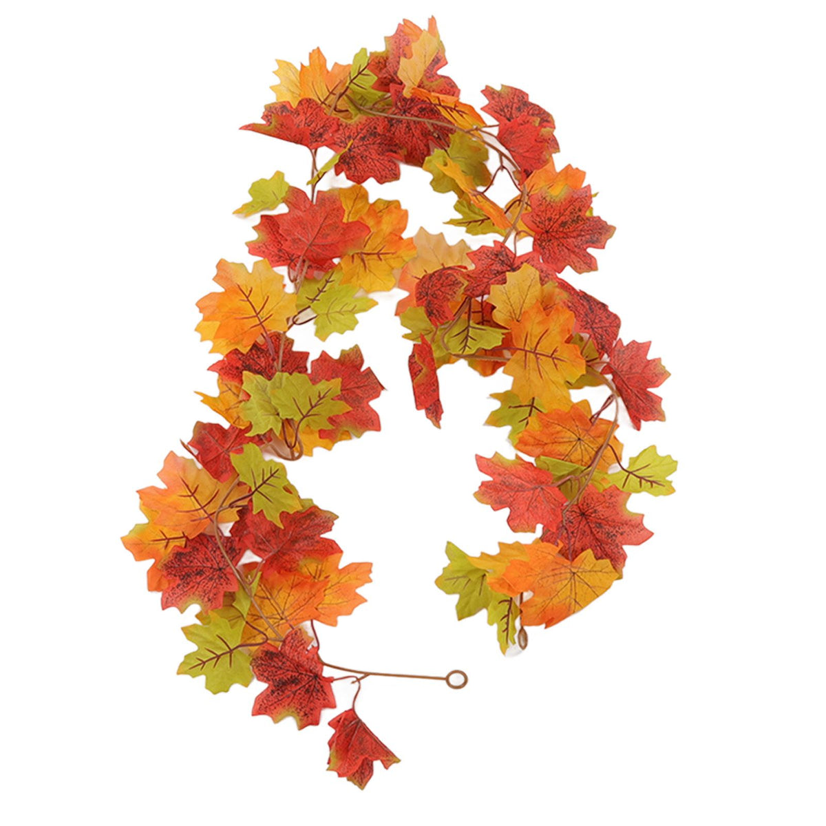 Maple Leaf Fall Garland Vivid Artificial Autumn Foliage Hanging Vine Garland for Thanksgiving Home Decoration