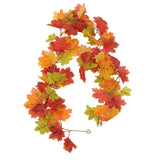 Maple Leaf Fall Garland Vivid Artificial Autumn Foliage Hanging Vine Garland for Thanksgiving Home Decoration - Side View