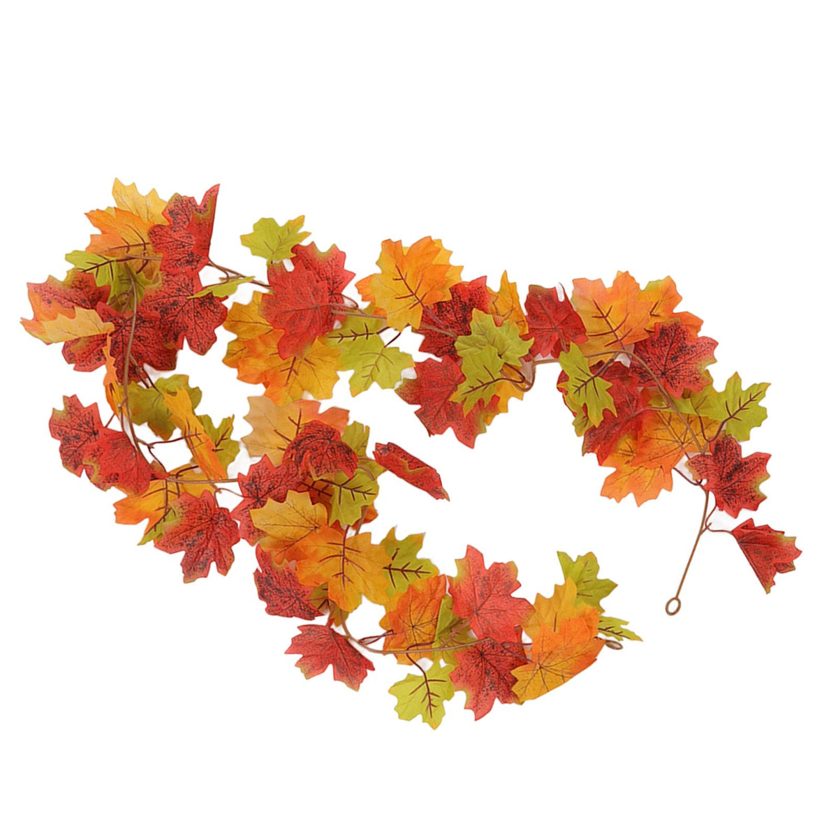 Maple Leaf Fall Garland Vivid Artificial Autumn Foliage Hanging Vine Garland for Thanksgiving Home Decoration