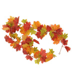 Maple Leaf Fall Garland Vivid Artificial Autumn Foliage Hanging Vine Garland for Thanksgiving Home Decoration