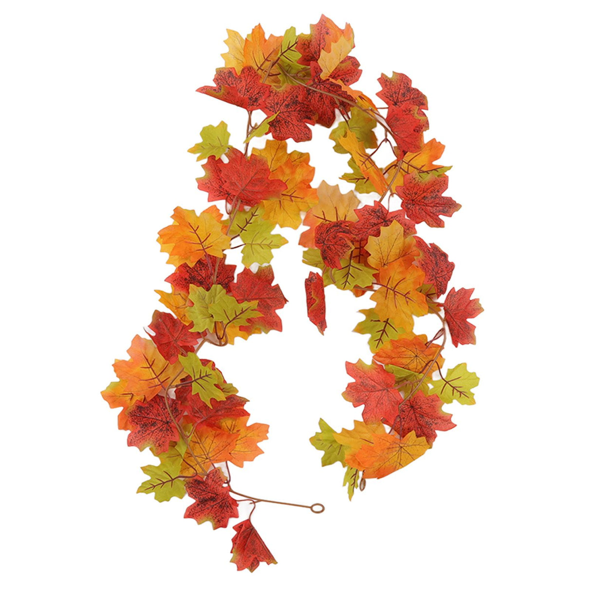 Maple Leaf Fall Garland Vivid Artificial Autumn Foliage Hanging Vine Garland for Thanksgiving Home Decoration