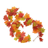 Maple Leaf Fall Garland Vivid Artificial Autumn Foliage Hanging Vine Garland for Thanksgiving Home Decoration