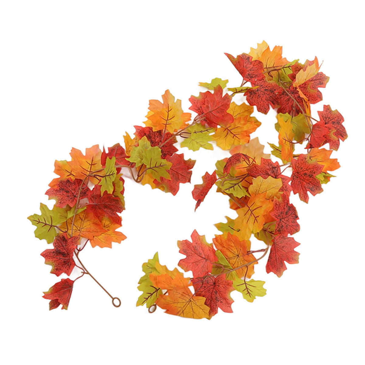 Maple Leaf Fall Garland Vivid Artificial Autumn Foliage Hanging Vine Garland for Thanksgiving Home Decoration