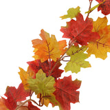 Maple Leaf Fall Garland Vivid Artificial Autumn Foliage Hanging Vine Garland for Thanksgiving Home Decoration - Extra Image