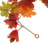 Maple Leaf Fall Garland Vivid Artificial Autumn Foliage Hanging Vine Garland for Thanksgiving Home Decoration