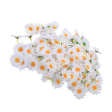 100pcs Artificial Little Daisy Lovely DIY Handcraft Silk Little Daisy for Offices Weddings White