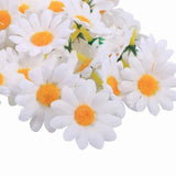 100pcs Artificial Little Daisy Lovely DIY Handcraft Silk Little Daisy for Offices Weddings White