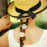 100pcs Artificial Little Daisy Lovely DIY Handcraft Silk Little Daisy for Offices Weddings White