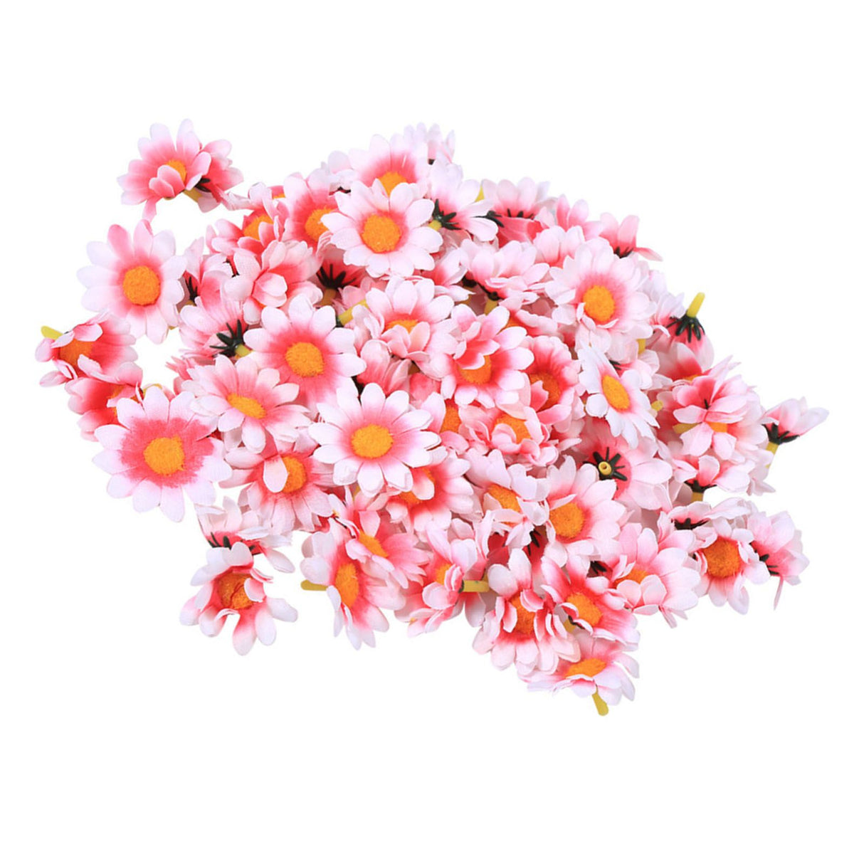 100pcs Artificial Little Daisy Lovely DIY Handcraft Silk Little Daisy for Offices Weddings Pink White