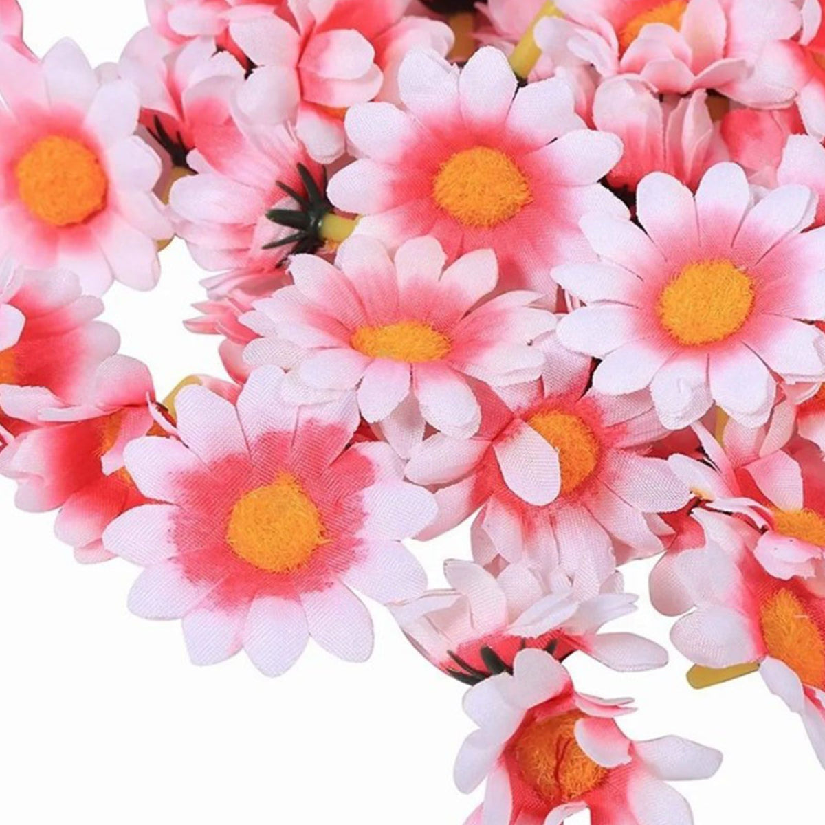 100pcs Artificial Little Daisy Lovely DIY Handcraft Silk Little Daisy for Offices Weddings Pink White