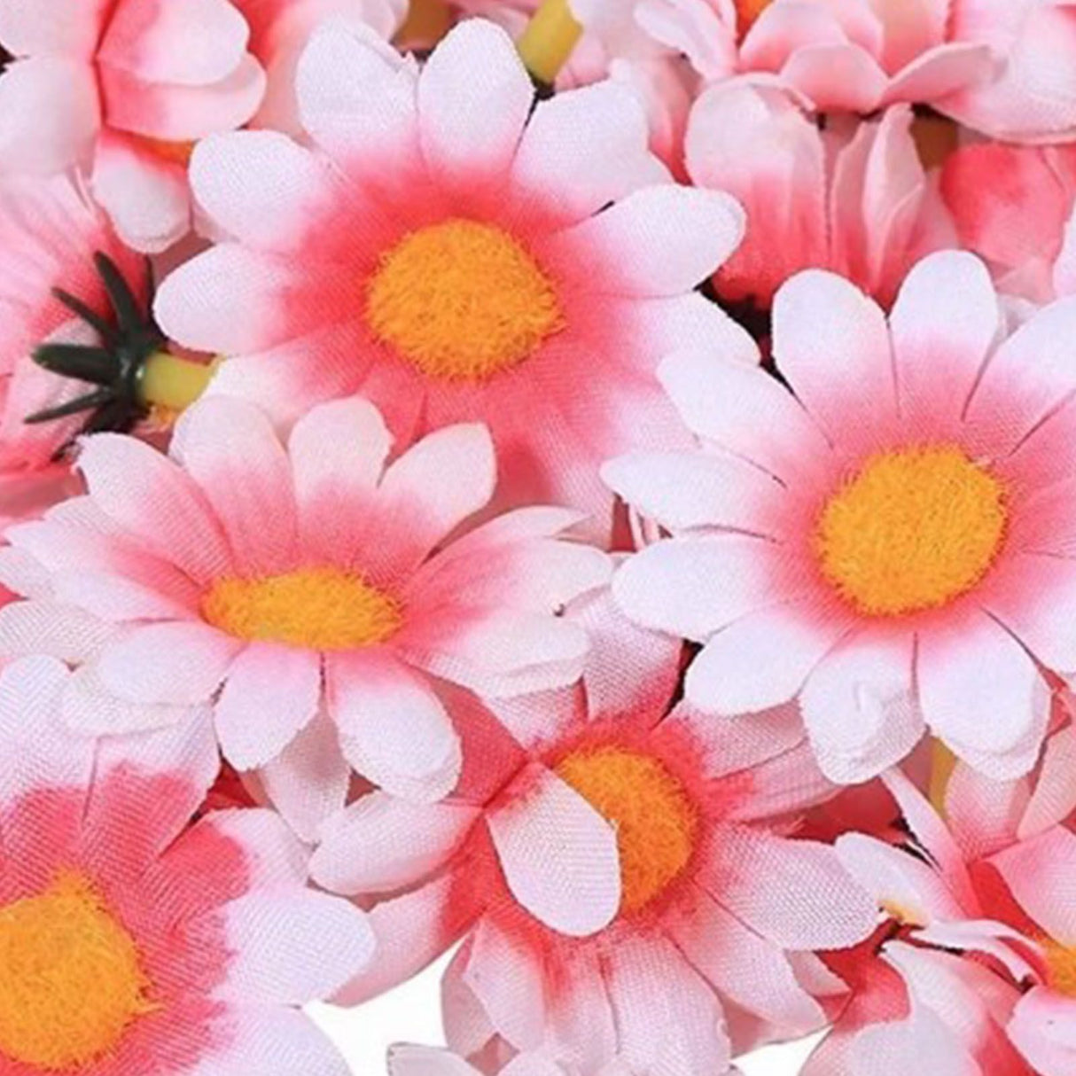 100pcs Artificial Little Daisy Lovely DIY Handcraft Silk Little Daisy for Offices Weddings Pink White