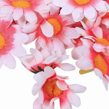 100pcs Artificial Little Daisy Lovely DIY Handcraft Silk Little Daisy for Offices Weddings Pink White