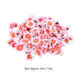 100pcs Artificial Little Daisy Lovely DIY Handcraft Silk Little Daisy for Offices Weddings Pink White - Extra Image