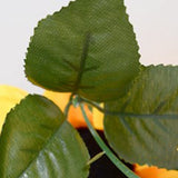 Artificial Sunflower Vines 200cm Length Lifelike Details Bright Colors Sunflower Garland for Parties Gardens Fences