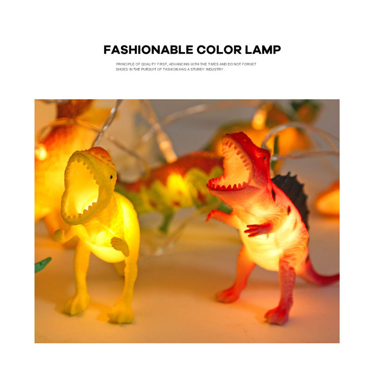 Dinosaur String Lamp 2m 10LED String Lights Animal Fashionable Decorative Light for Bedroom 4.5V