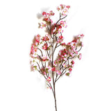 Artificial Cherry Blossom 4 Branches Decorative Lifelike Cherry Blossom Branches Decor 97cm Dark Pink - Side View