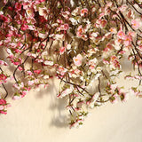 Artificial Cherry Blossom 4 Branches Decorative Lifelike Cherry Blossom Branches Decor 97cm Dark Pink - Extra Image