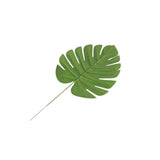 70pcs Simulated Palm Leaves Decorative Practical 10 Kinds Fake Faux Jungle Leaf Set for Home - Side View