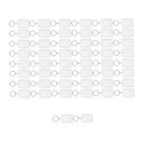 50Pcs Photo Insert Keychain Acrylic Blank Transparent Photo Picture Frame Keyring