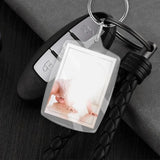 50Pcs Photo Insert Keychain Acrylic Blank Transparent Photo Picture Frame Keyring