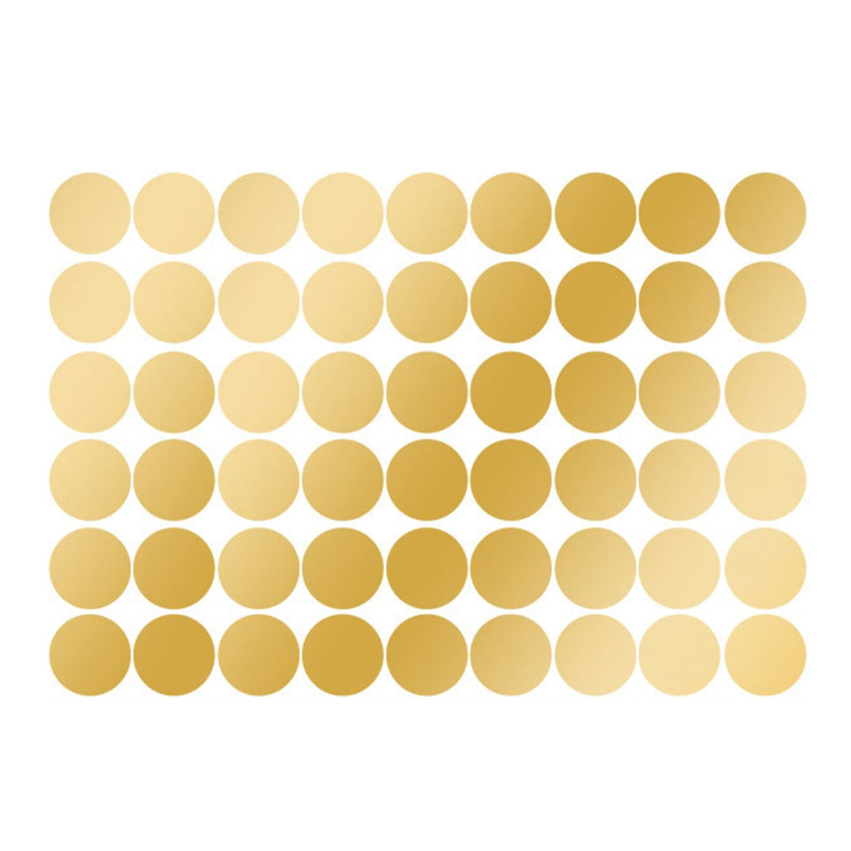 108Pcs Dot Stickers Pure Color Round Shaped PVC Wide Application Circle Stickers for Office Bedroom Kitchen 11.2x16.1in Gold(1.5x1.5in)