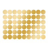 108Pcs Dot Stickers Pure Color Round Shaped PVC Wide Application Circle Stickers for Office Bedroom Kitchen 11.2x16.1in Gold(1.5x1.5in)