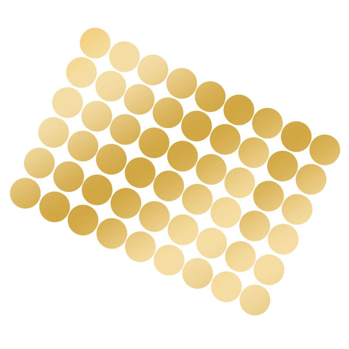 108Pcs Dot Stickers Pure Color Round Shaped PVC Wide Application Circle Stickers for Office Bedroom Kitchen 11.2x16.1in Gold(1.5x1.5in)