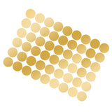 108Pcs Dot Stickers Pure Color Round Shaped PVC Wide Application Circle Stickers for Office Bedroom Kitchen 11.2x16.1in Gold(1.5x1.5in) - Front View
