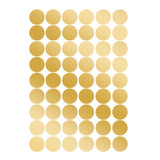 108Pcs Dot Stickers Pure Color Round Shaped PVC Wide Application Circle Stickers for Office Bedroom Kitchen 11.2x16.1in Gold(1.5x1.5in)