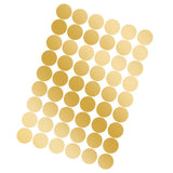 108Pcs Dot Stickers Pure Color Round Shaped PVC Wide Application Circle Stickers for Office Bedroom Kitchen 11.2x16.1in Gold(1.5x1.5in) - Close-Up Angle