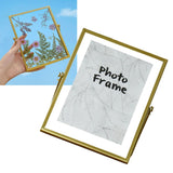 Photo Frame Nordic Style Geometric Metal Wrapping Edges Iron Art Desk Picture Frame for Living Room Office Study 4 Inch