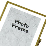 Photo Frame Nordic Style Geometric Metal Wrapping Edges Iron Art Desk Picture Frame for Living Room Office Study 4 Inch - Low Angle
