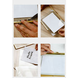 Photo Frame Nordic Style Geometric Metal Wrapping Edges Iron Art Desk Picture Frame for Living Room Office Study 4 Inch