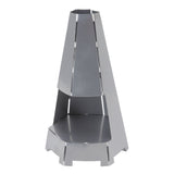 Hurricane Candle Holder Strong Windproof Warm Ambience Widely Used Metal Tealight Holder for Bar Cafe Wedding - Side View