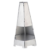 Hurricane Candle Holder Strong Windproof Warm Ambience Widely Used Metal Tealight Holder for Bar Cafe Wedding - Top-Down View