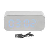 Alarm Clock Bluetooth Speaker High Volume Multifunctional Portable Mini Wireless Speaker for Outdoor and Home White