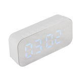 Alarm Clock Bluetooth Speaker High Volume Multifunctional Portable Mini Wireless Speaker for Outdoor and Home White