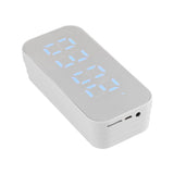 Alarm Clock Bluetooth Speaker High Volume Multifunctional Portable Mini Wireless Speaker for Outdoor and Home White - 45-Degree Angle