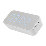 Alarm Clock Bluetooth Speaker High Volume Multifunctional Portable Mini Wireless Speaker for Outdoor and Home White - Extra Image
