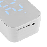 Alarm Clock Bluetooth Speaker High Volume Multifunctional Portable Mini Wireless Speaker for Outdoor and Home White - Extra Image
